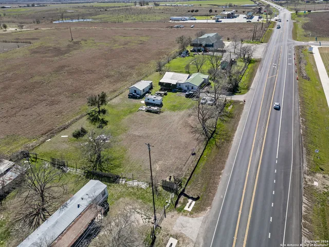 a view of a couches with sky view
