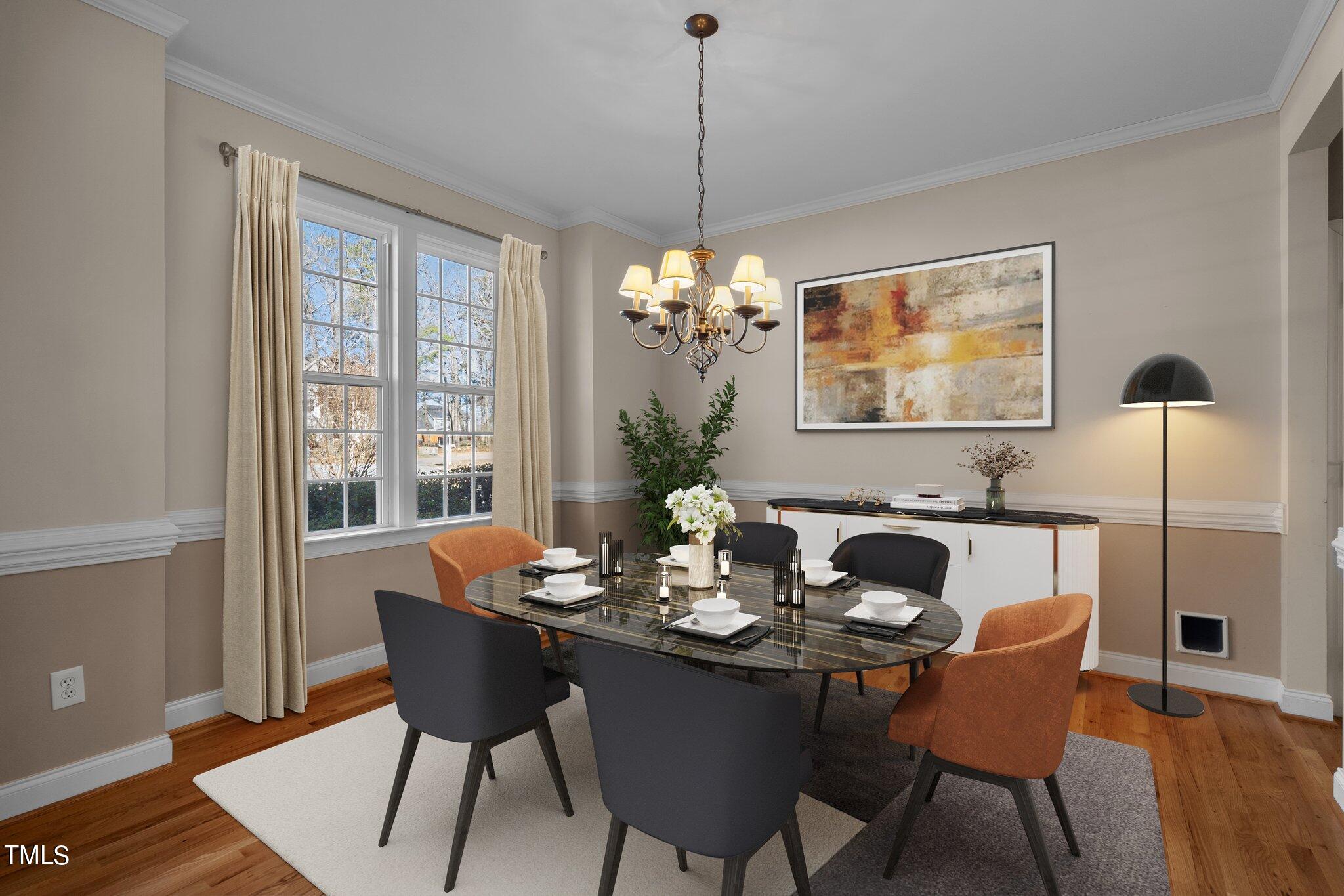 6905 Field Hill Road Raleigh, NC 27603 - Photo 8 of 41 Dining Room Virtually Staged