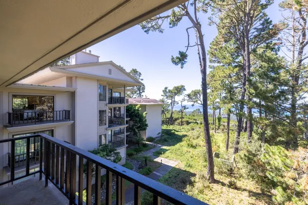 a view of a balcony