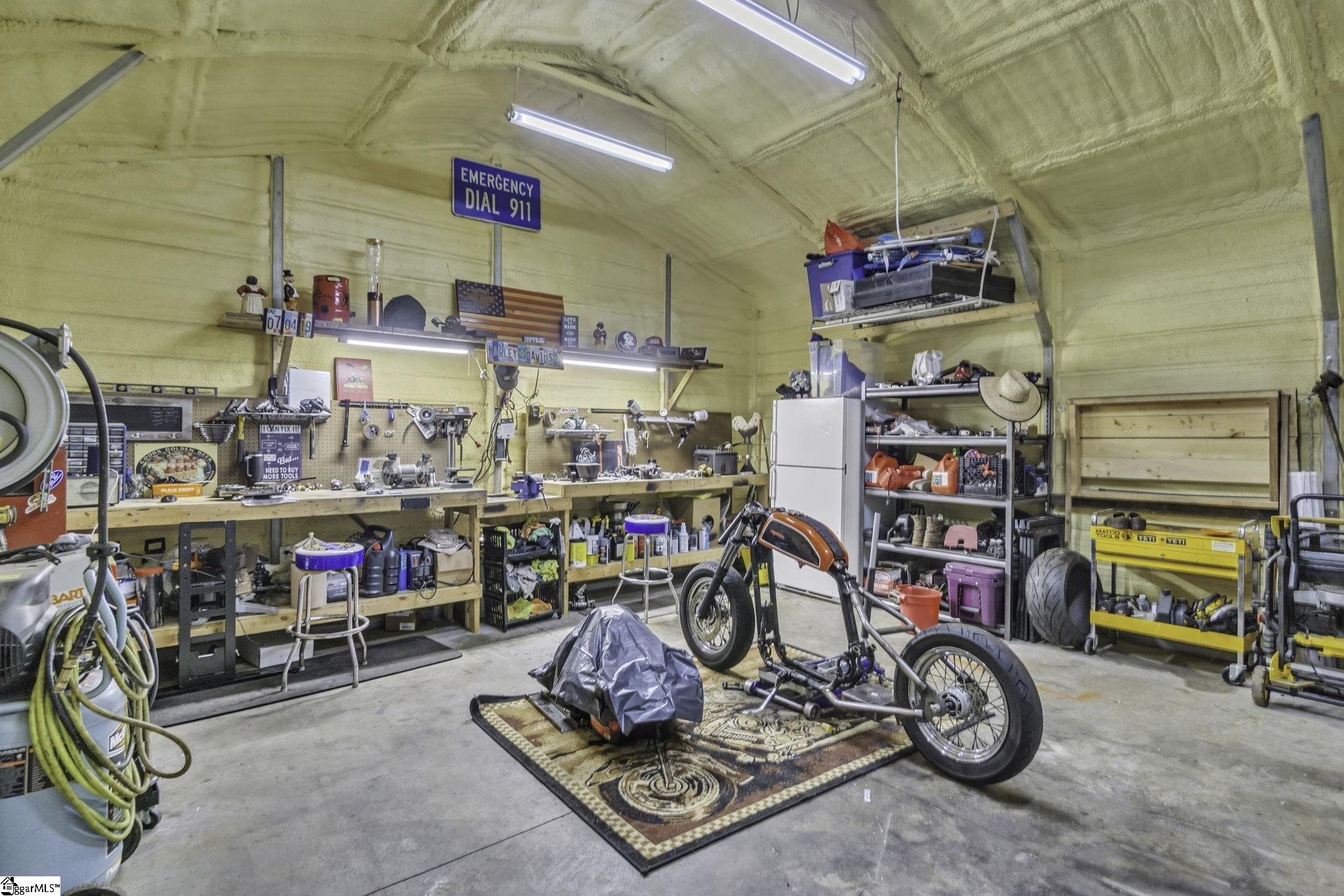 599 Sheriff Mill Road Easley, SC 29642 - Photo 25 of 29 Interior view of the detached garage