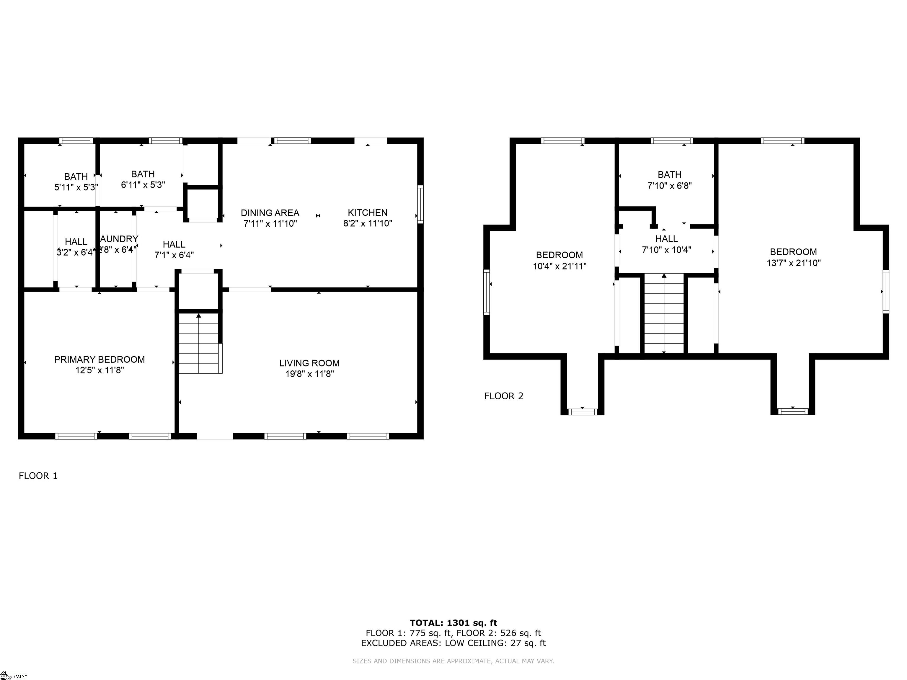 599 Sheriff Mill Road Easley, SC 29642 - Photo 27 of 29 Showing room sized of both downstairs and downstairs