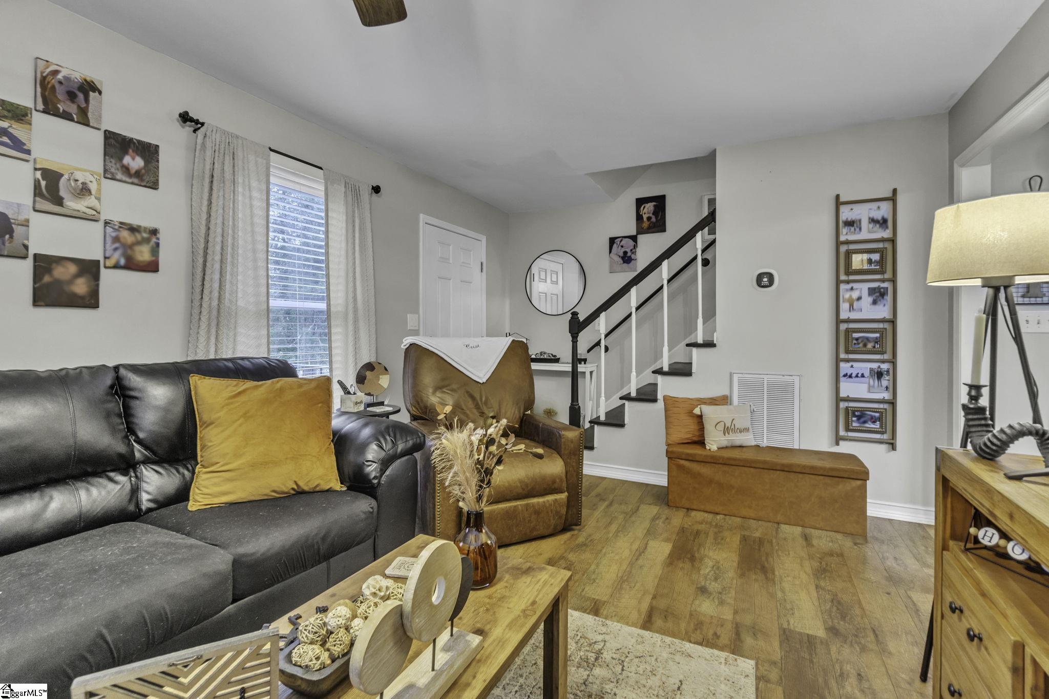 599 Sheriff Mill Road Easley, SC 29642 - Photo 5 of 29 Living Room view of entrance and stairway
