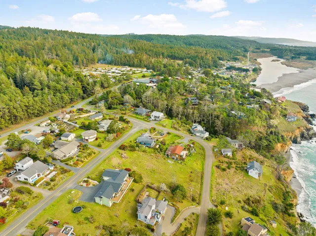 a view of a city with an outdoor space