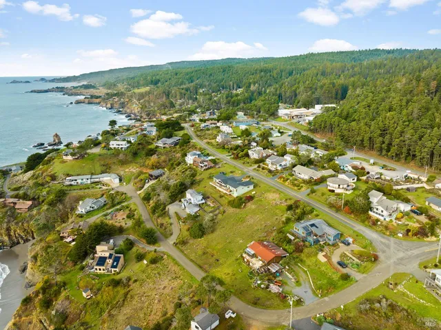 a view of an outdoor space and mountain view