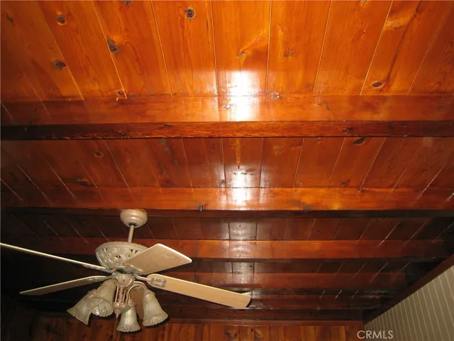 a view of a yard with plants and a water fountain