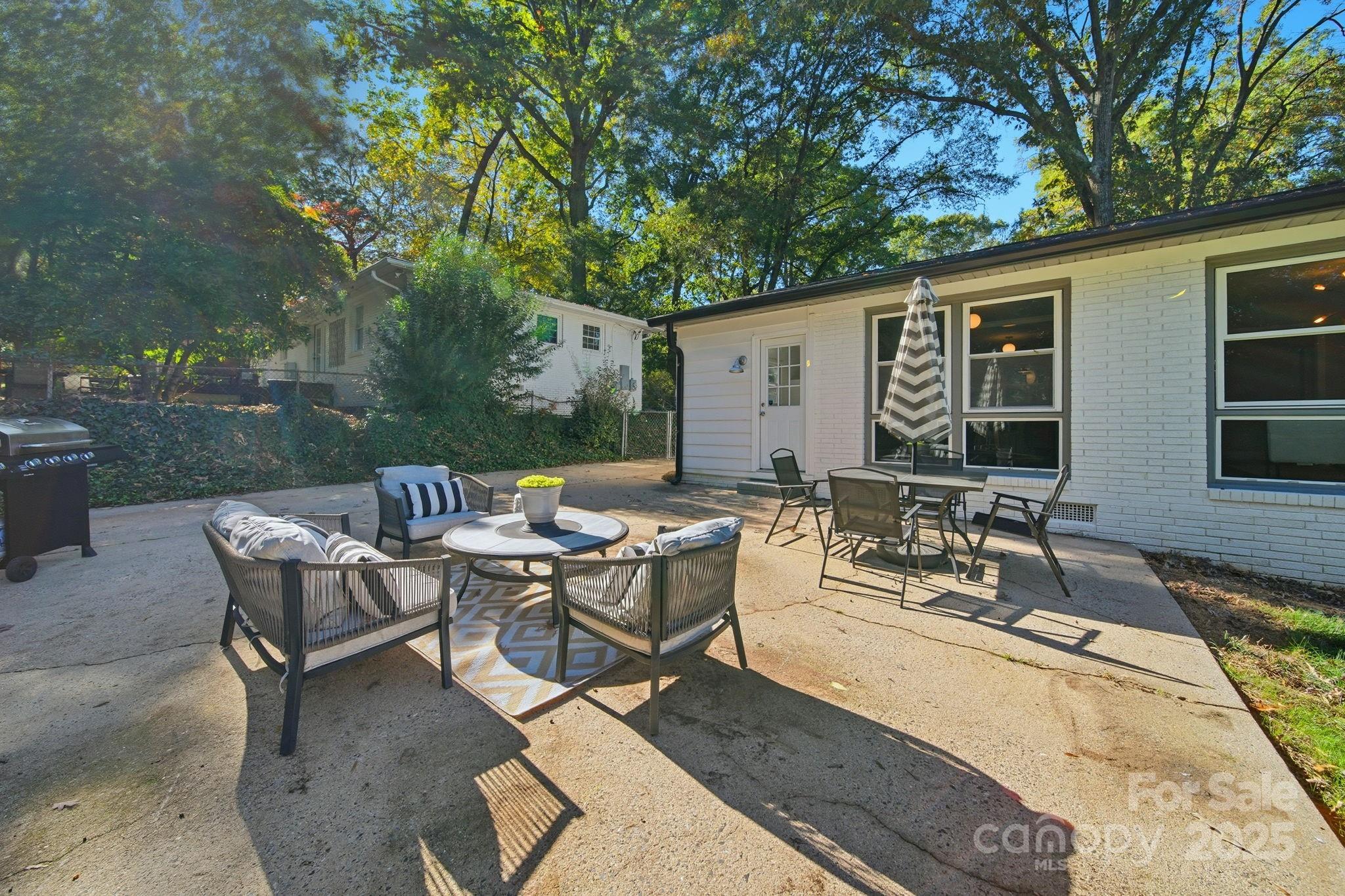 5631 Londonderry Road Charlotte, NC 28210 - Photo 27 of 32 a view of a patio with chairs and table of the backyard