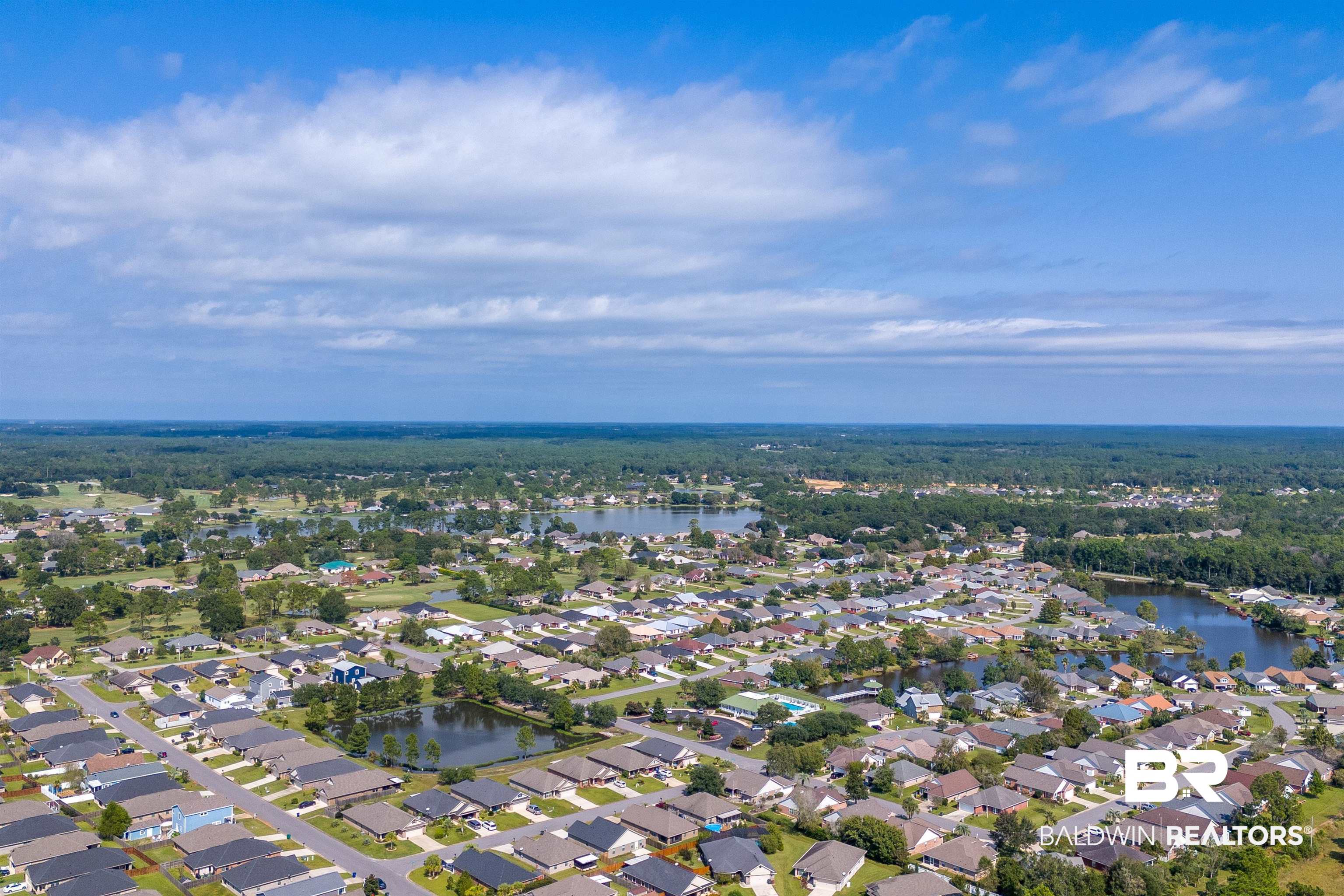 8896 Allay Lane Foley, AL 36535 - Photo 18 of 57 Drone / aerial view featuring a water view