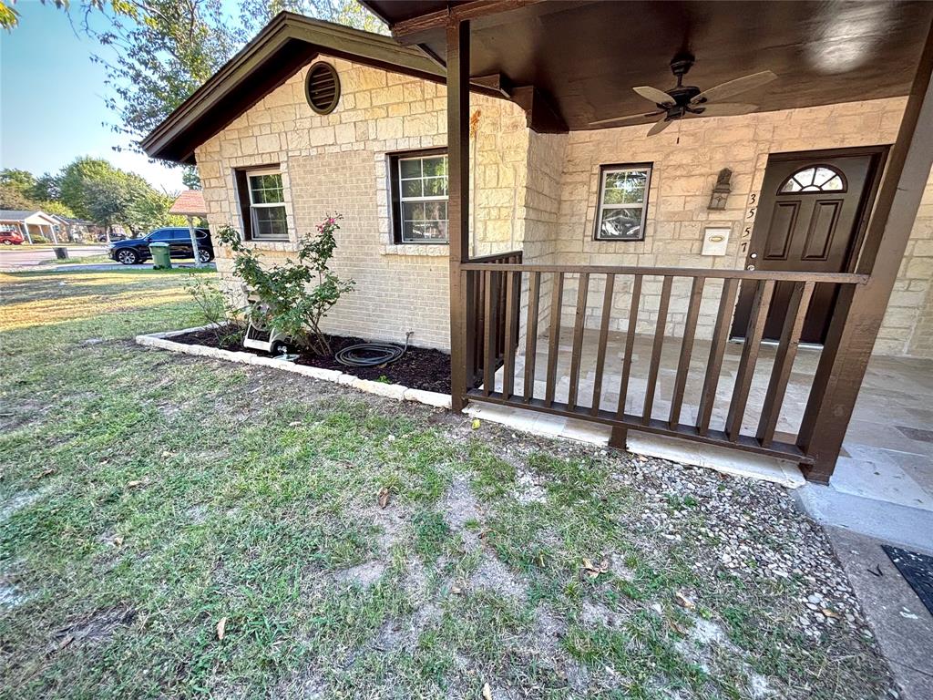3557 Reeves Street North Richland Hills, TX 76117 - Photo 3 of 34 a view of a porch with a yard
