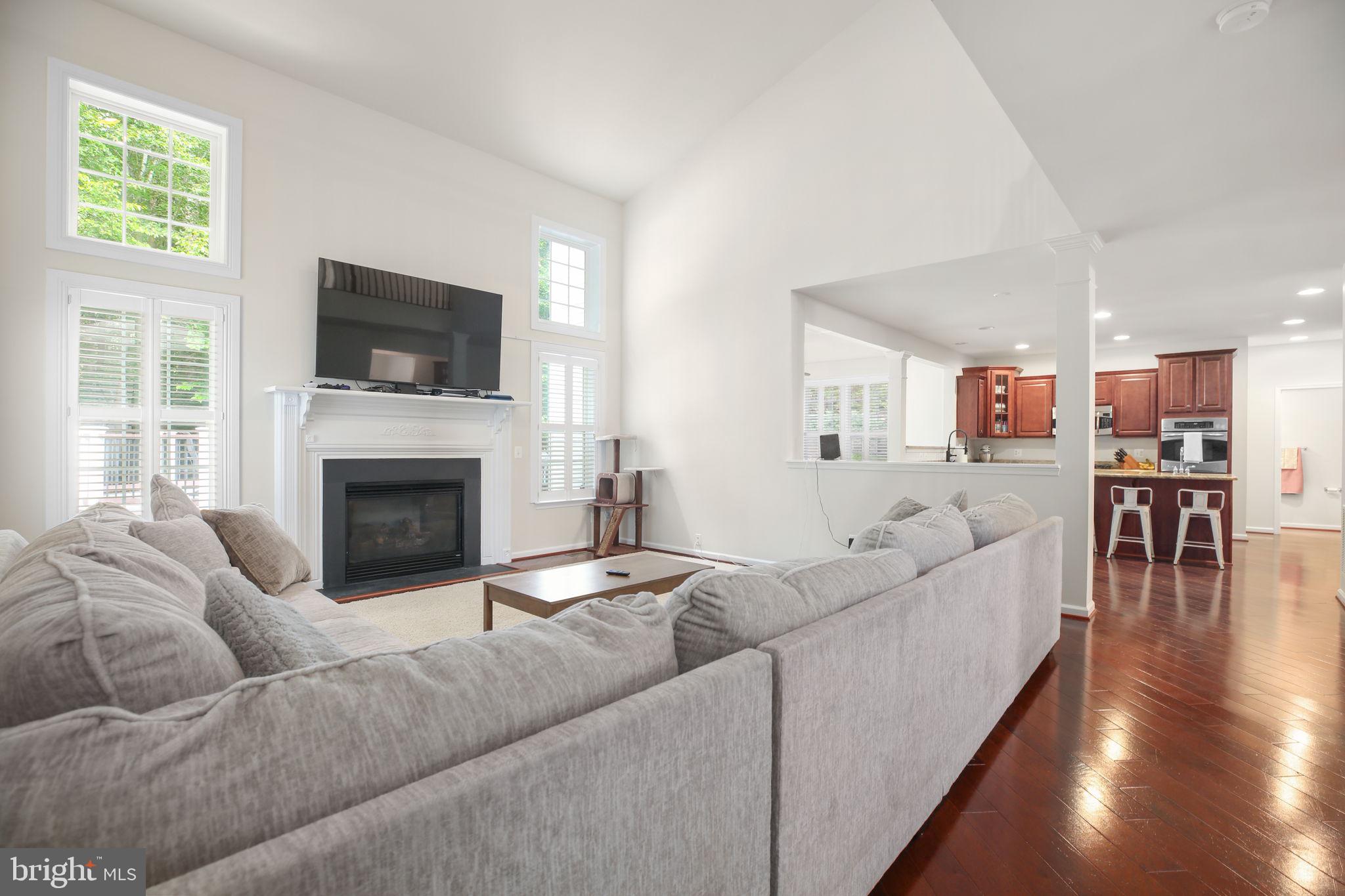 10108 Willow Ridge Lane Spotsylvania, VA 22553 - Photo 27 of 61 a living room with furniture a flat screen tv and a fireplace