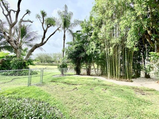 7772 Southwest 106th Terrace Pinecrest, FL 33156 - Photo 17 of 24 a view of backyard with green space