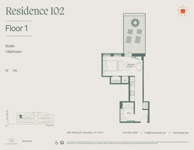 $3,250 | 955 Sterling Place, Unit 102 | Crown Heights