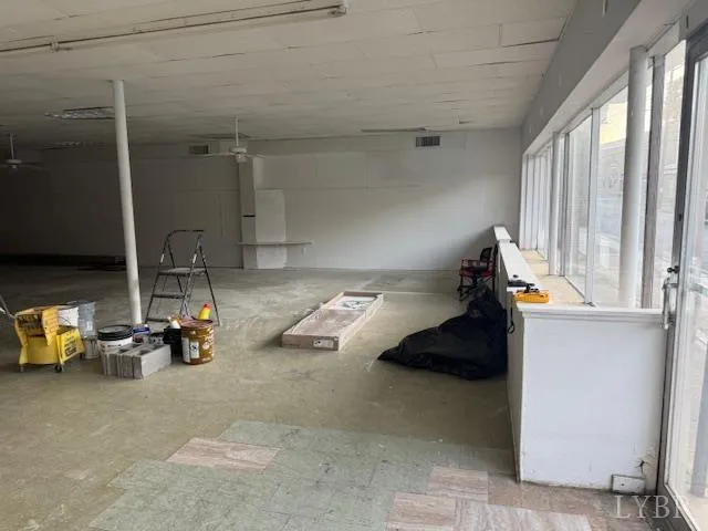 a view of storage and utility room