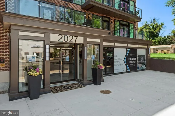 a view of a building with a outdoor space