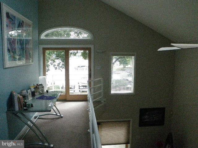 86 Johnson Road Pasadena, MD 21122 - Photo 16 of 30 View OF THE VAULTED OFFICE W/ SLIDER TO BALCONY