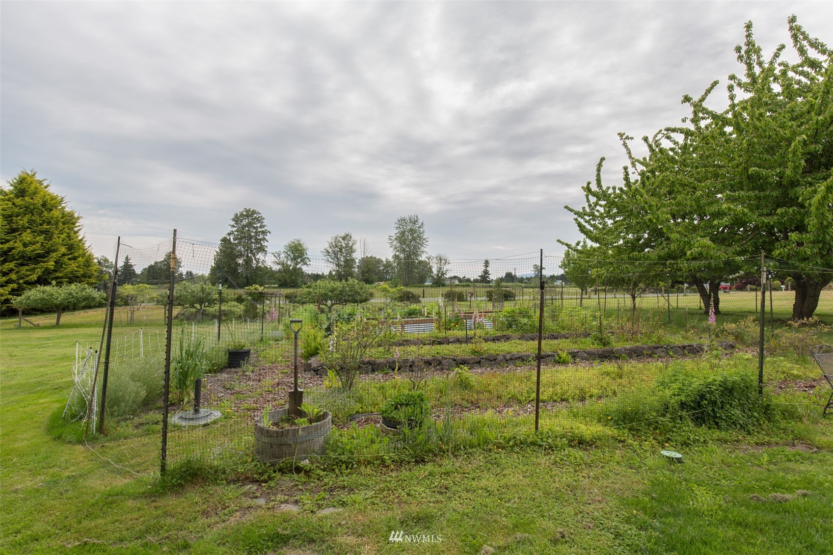 313 Applegate Lane Sequim, WA 98382 - Photo 34 of 40 a view of a lake with a big yard and large trees