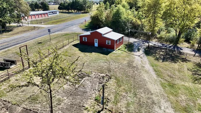 a view of an outdoor space and a yard