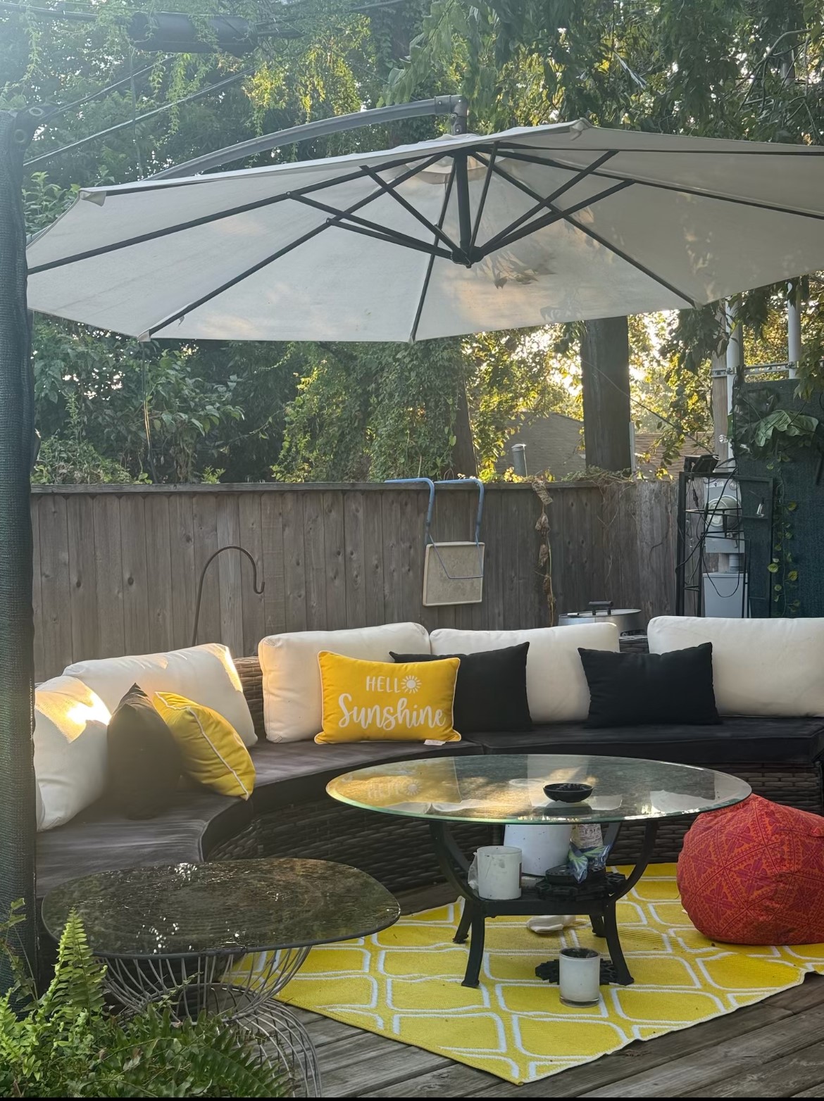 3223 Real Street, Unit B Houston, TX 77087 - Photo 2 of 5 a patio with patio a couch and chairs