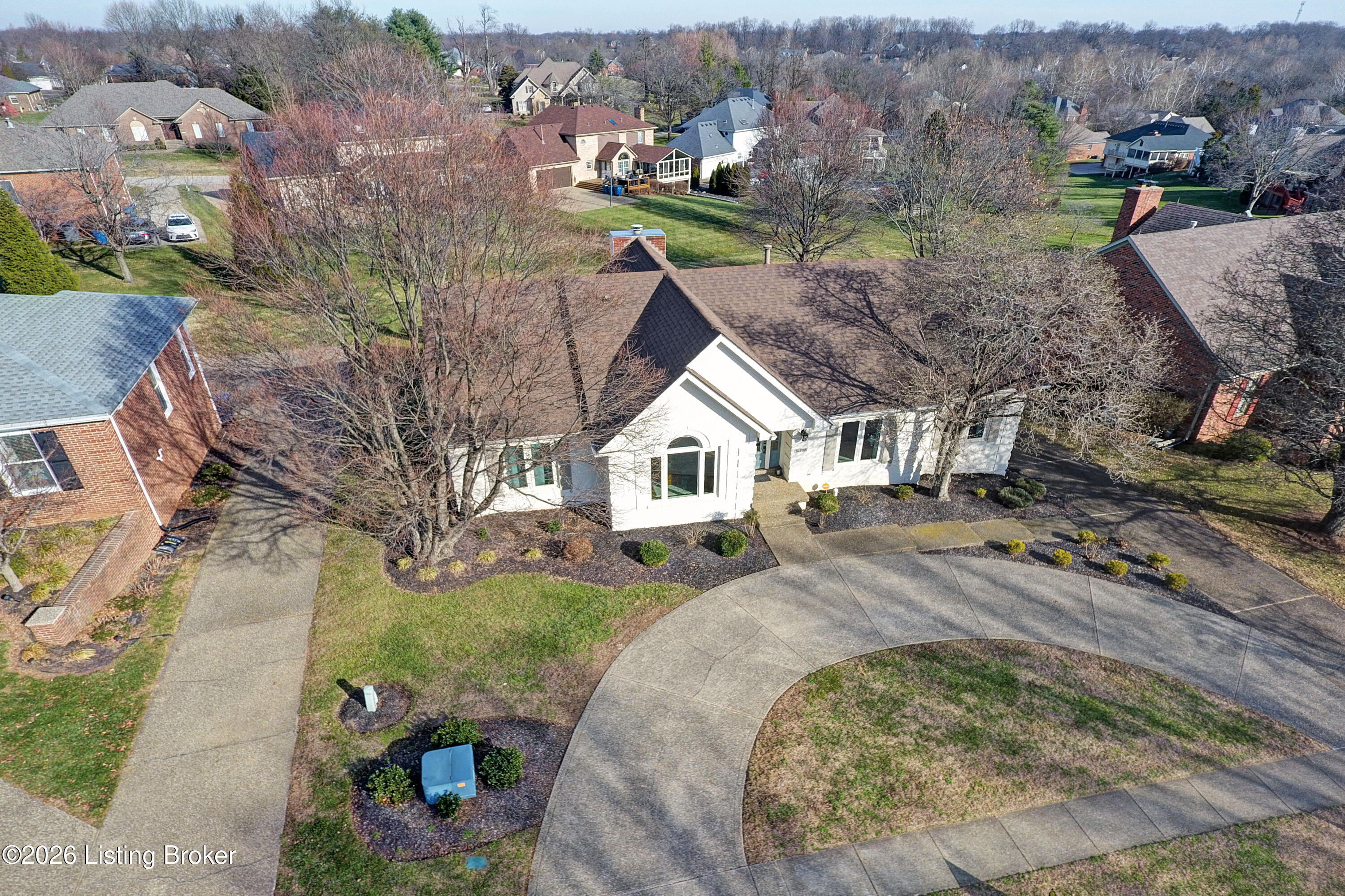 10207 Stone School Road Prospect, KY 40059 - Photo 53 of 67 Aerial Views of Home in the Glen Oaks Golf and Country Club