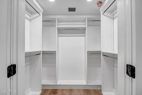 a view of a walk in closet