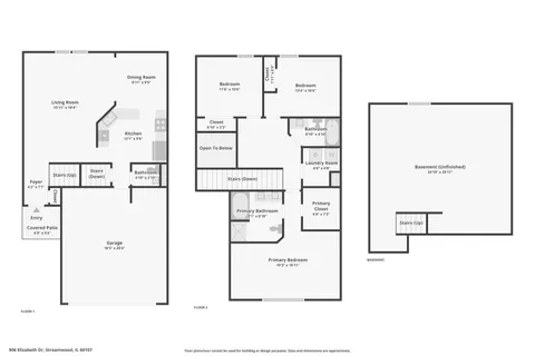 $385,000 | 906 Elizabeth Drive, Streamwood, IL 60107