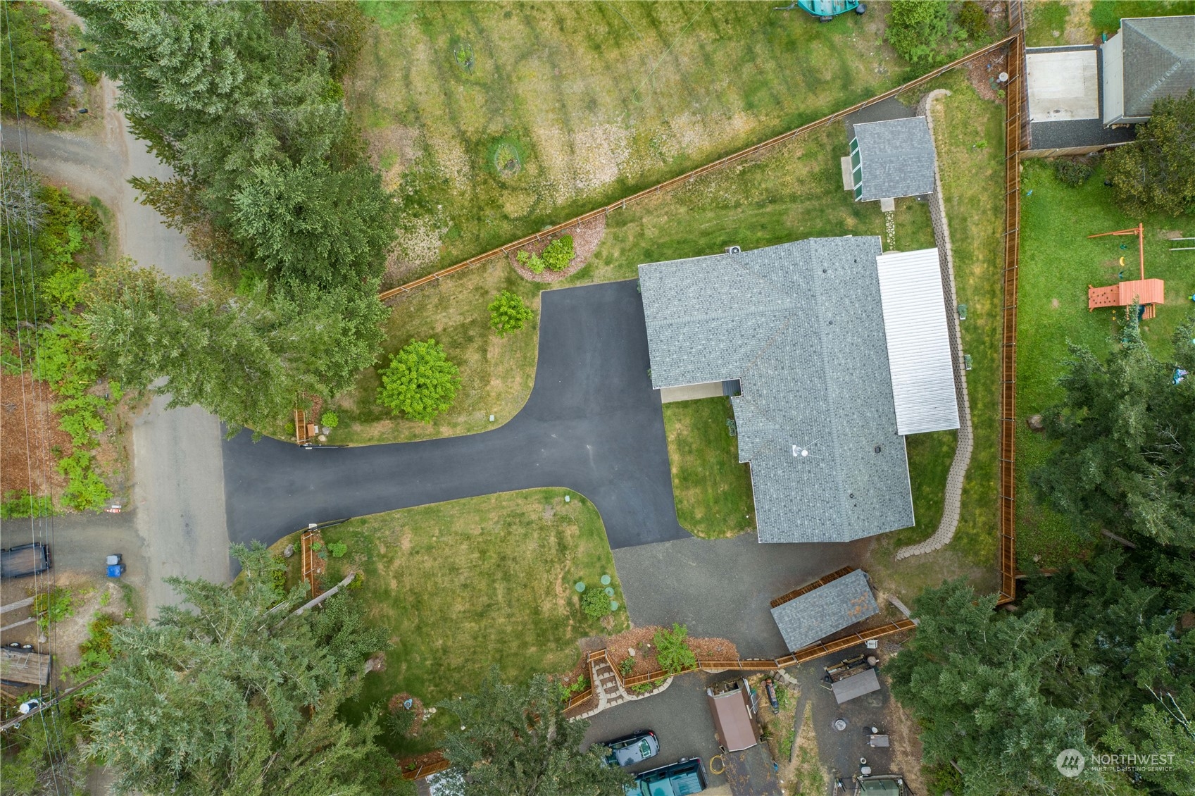 80 East Dunvegan Road Shelton, WA 98584 - Photo 19 of 24 an aerial view of a house