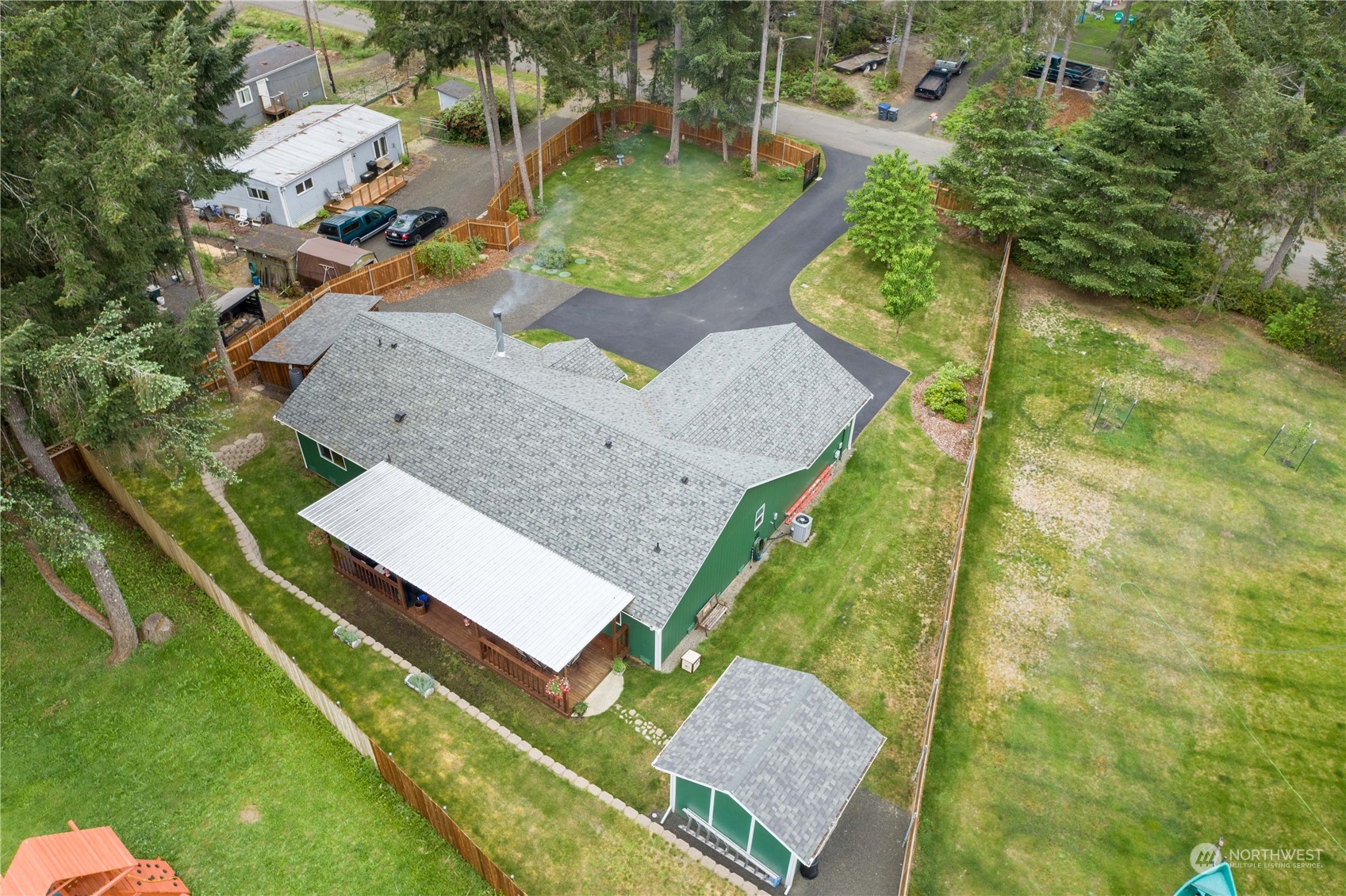 80 East Dunvegan Road Shelton, WA 98584 - Photo 22 of 24 an aerial view of a house