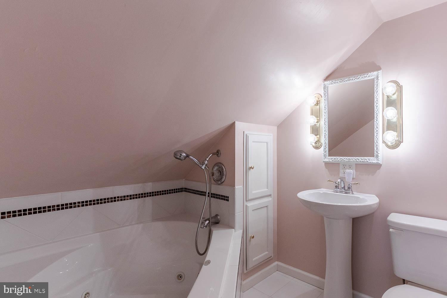 1724 East Branch Road State College, PA 16801 - Photo 20 of 31 Charming attic bathroom with elegant touches.