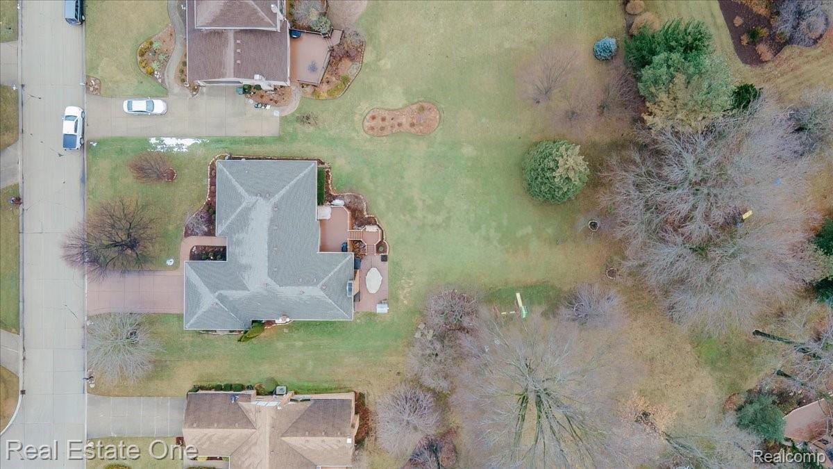 451 Lake Forest Road Rochester, MI 48309 - Photo 83 of 97 New roof from drone - some snow
