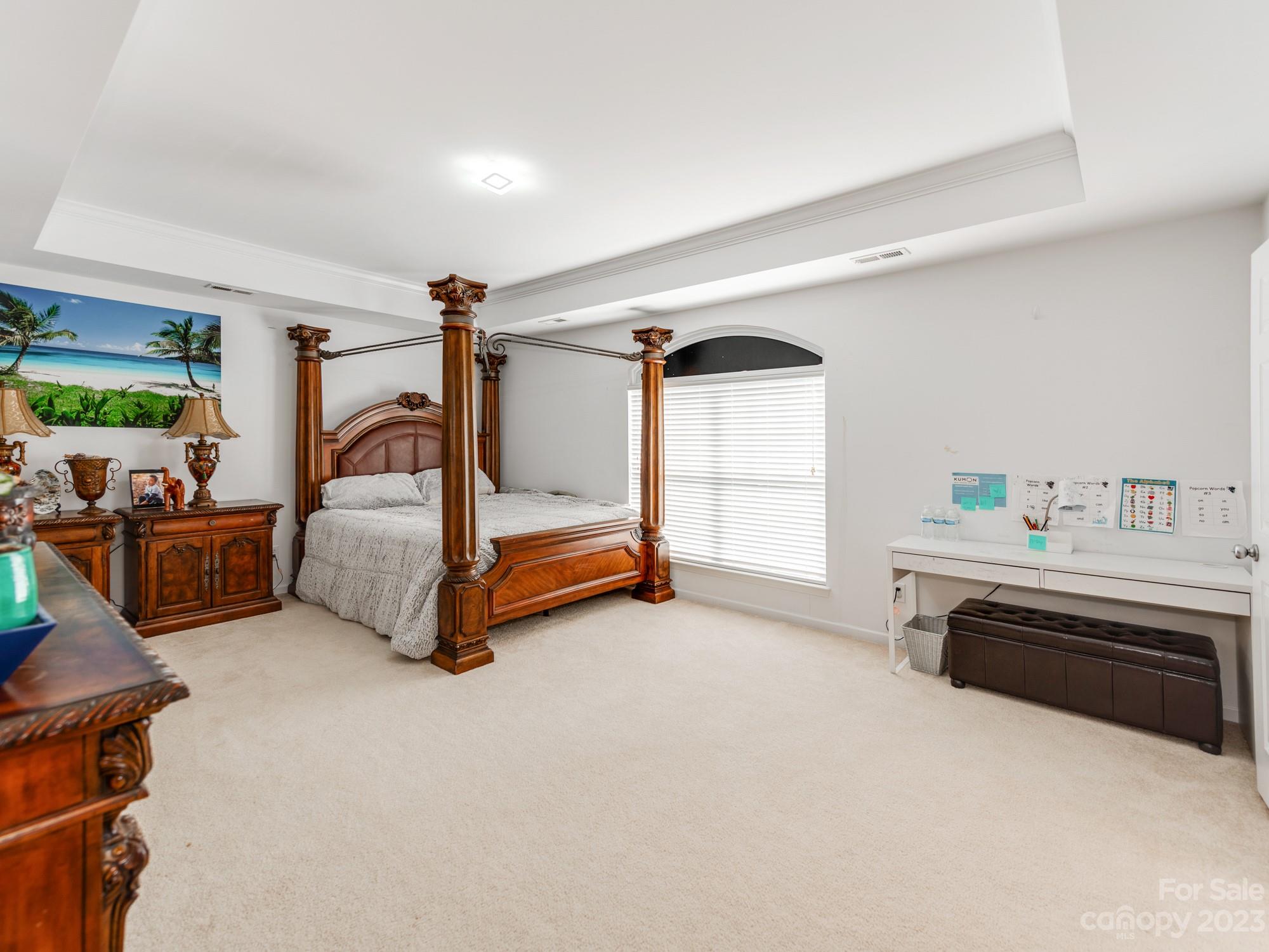4409 Lawrence Daniel Drive Matthews, NC 28104 - Photo 21 of 38 a bedroom with furniture and a tub