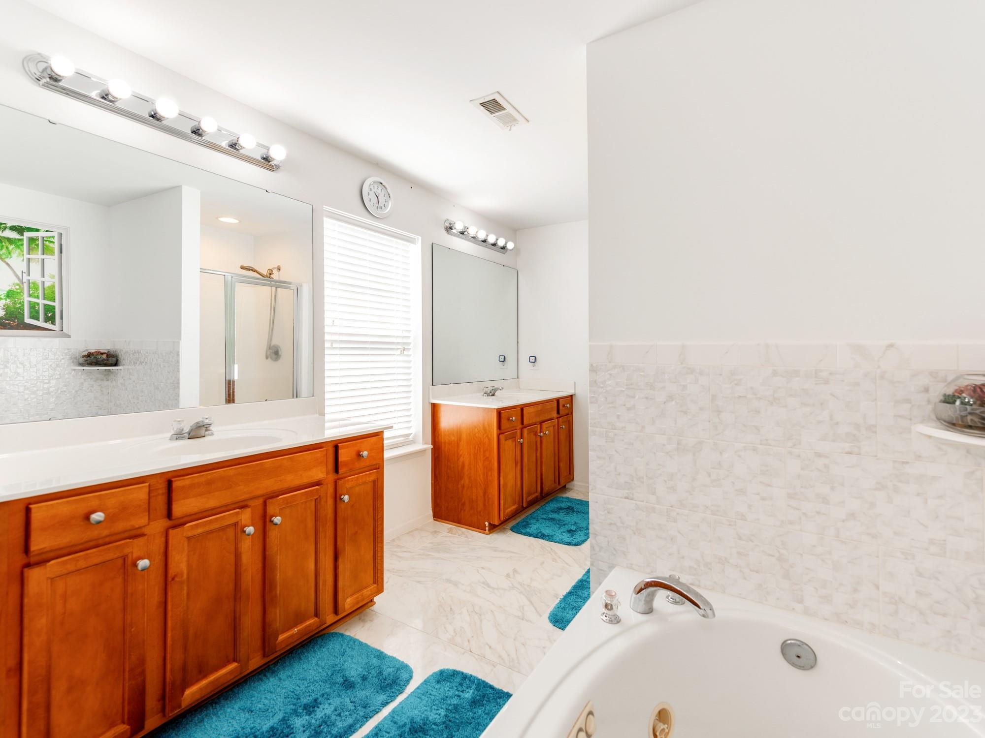 4409 Lawrence Daniel Drive Matthews, NC 28104 - Photo 24 of 38 a bathroom with a tub sink and mirror