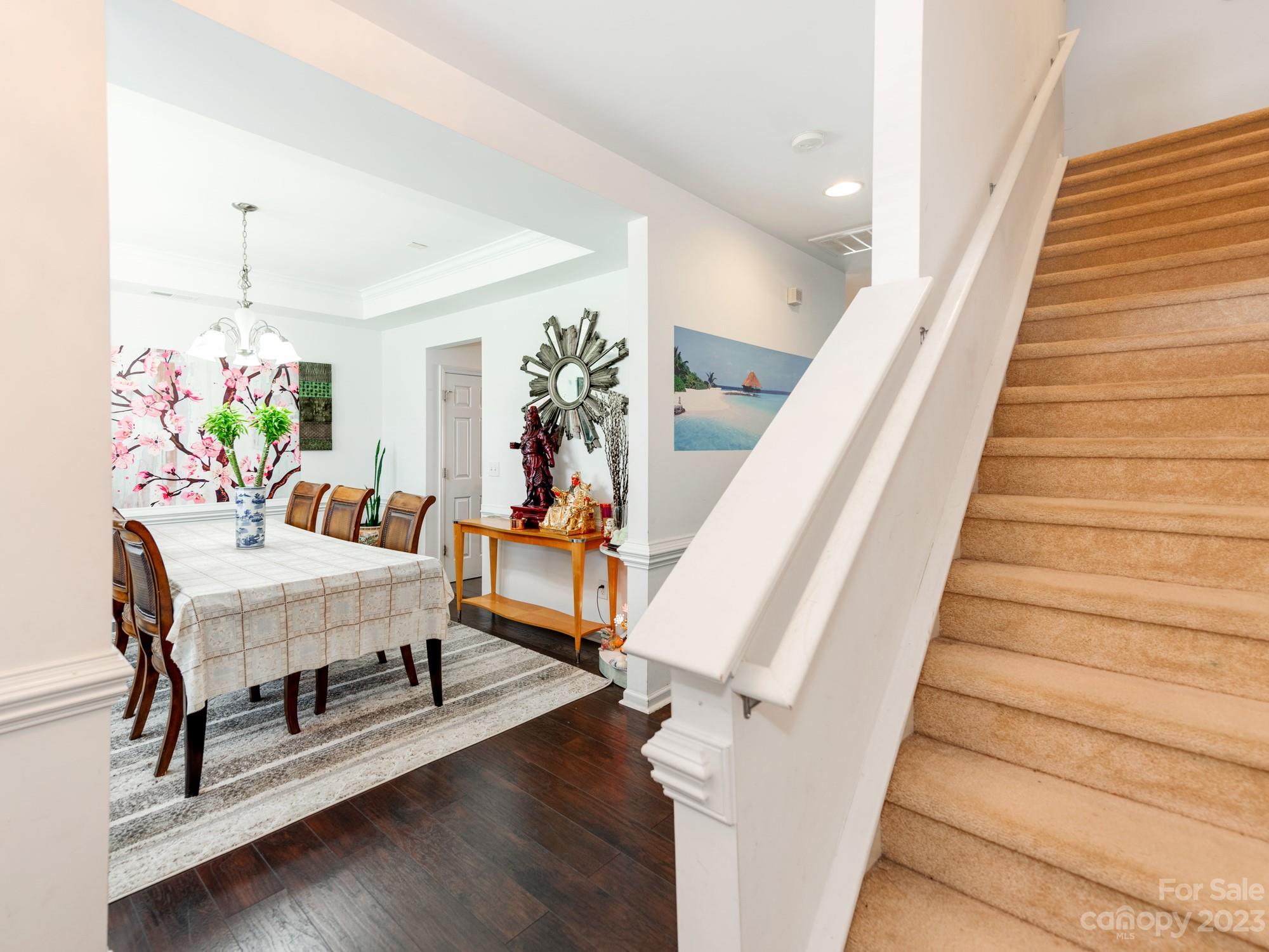 4409 Lawrence Daniel Drive Matthews, NC 28104 - Photo 4 of 38 a living room with furniture and a wooden floor