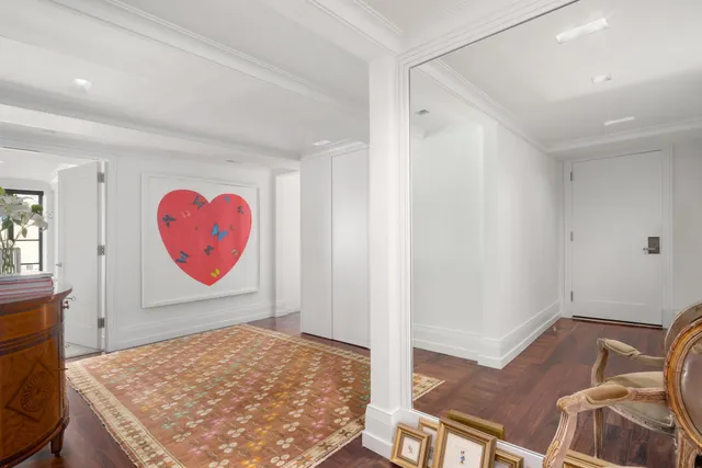 a city view with tall buildings