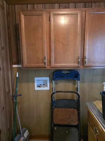 a close view of a refrigerator in kitchen
