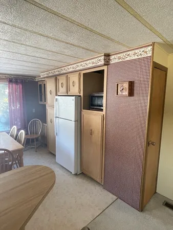 a storage room with a washer and dryer