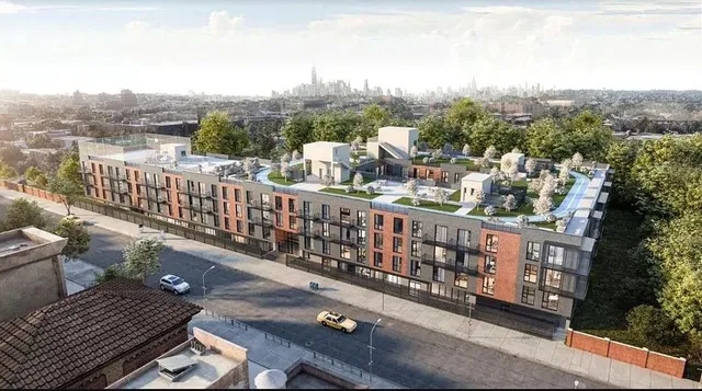 a view of city from a balcony