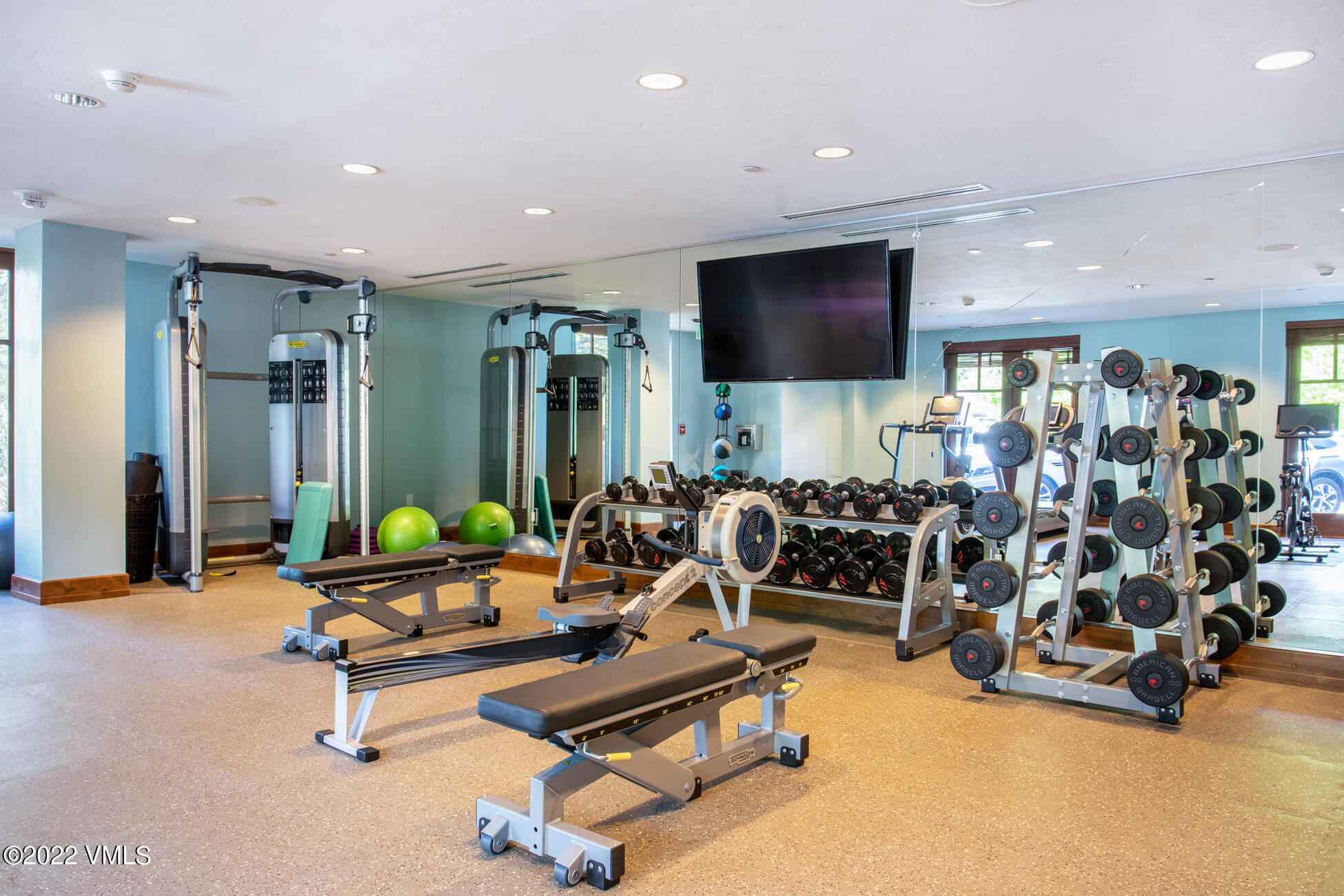 100 Bachelor Ridge Road, Unit 3210 Avon, CO 81620 - Photo 35 of 45 a view of a room with gym equipment
