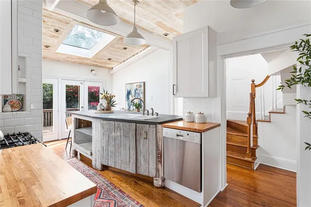 a view of balcony with patio