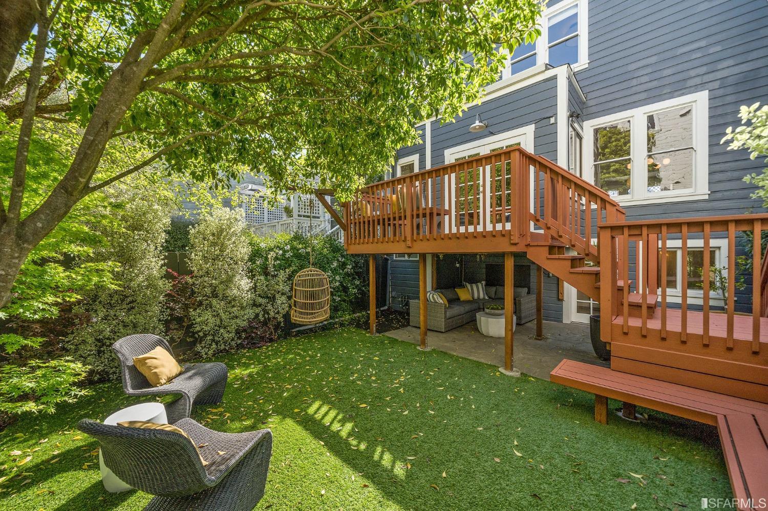 104 3rd Avenue San Francisco, CA 94118 - Photo 24 of 41 a view of a house with backyard porch and sitting area
