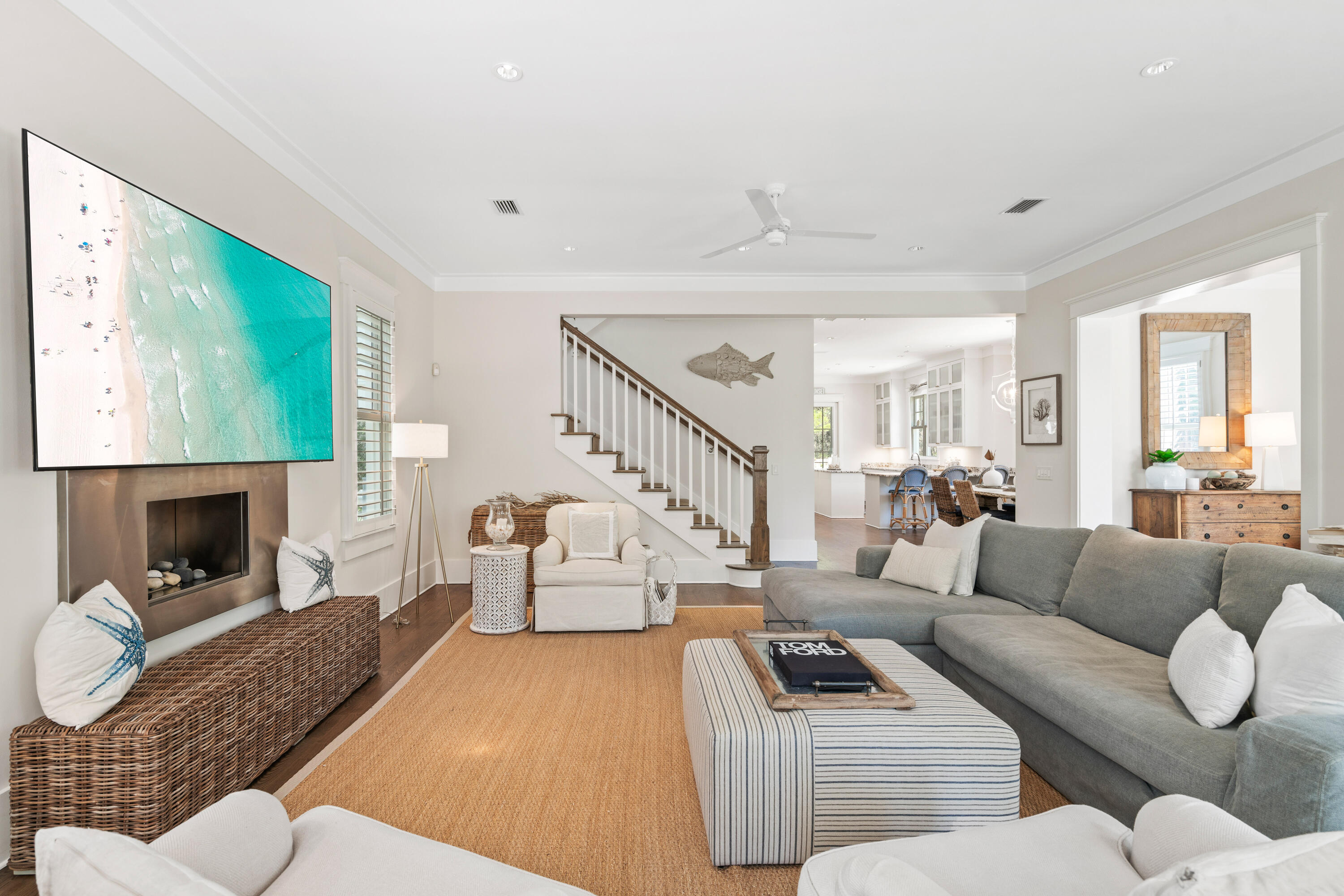 10 Coopersmith Lane Inlet Beach, FL 32461 - Photo 13 of 69 a living room with furniture and a fireplace