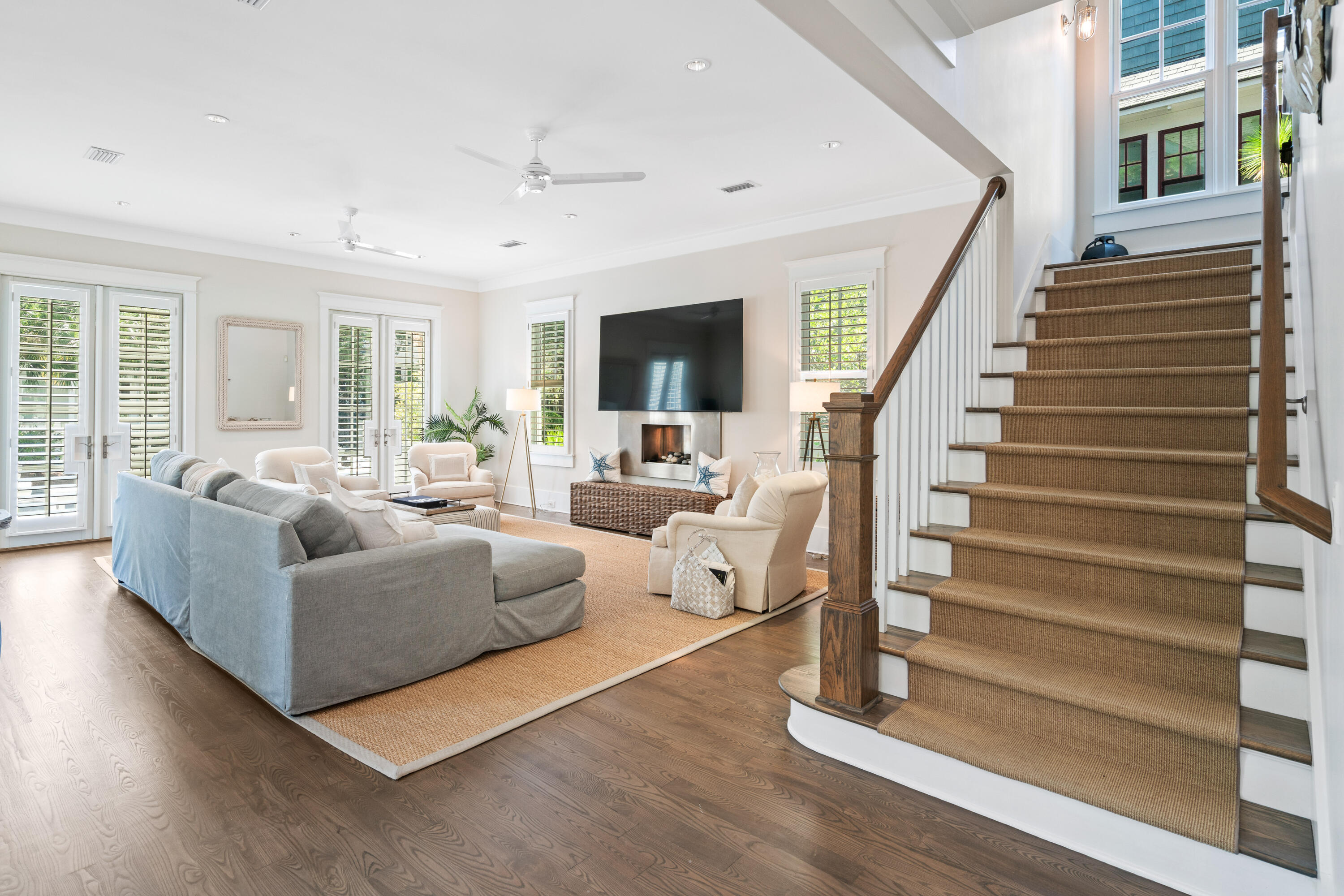 10 Coopersmith Lane Inlet Beach, FL 32461 - Photo 33 of 69 a living room with furniture and a flat screen tv