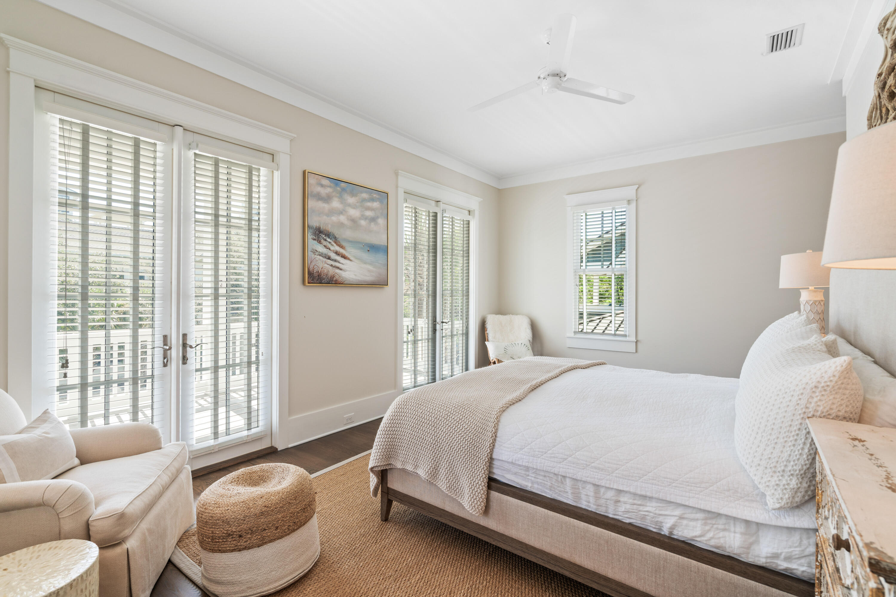 10 Coopersmith Lane Inlet Beach, FL 32461 - Photo 39 of 69 a bedroom with a bed and a couch next to a window