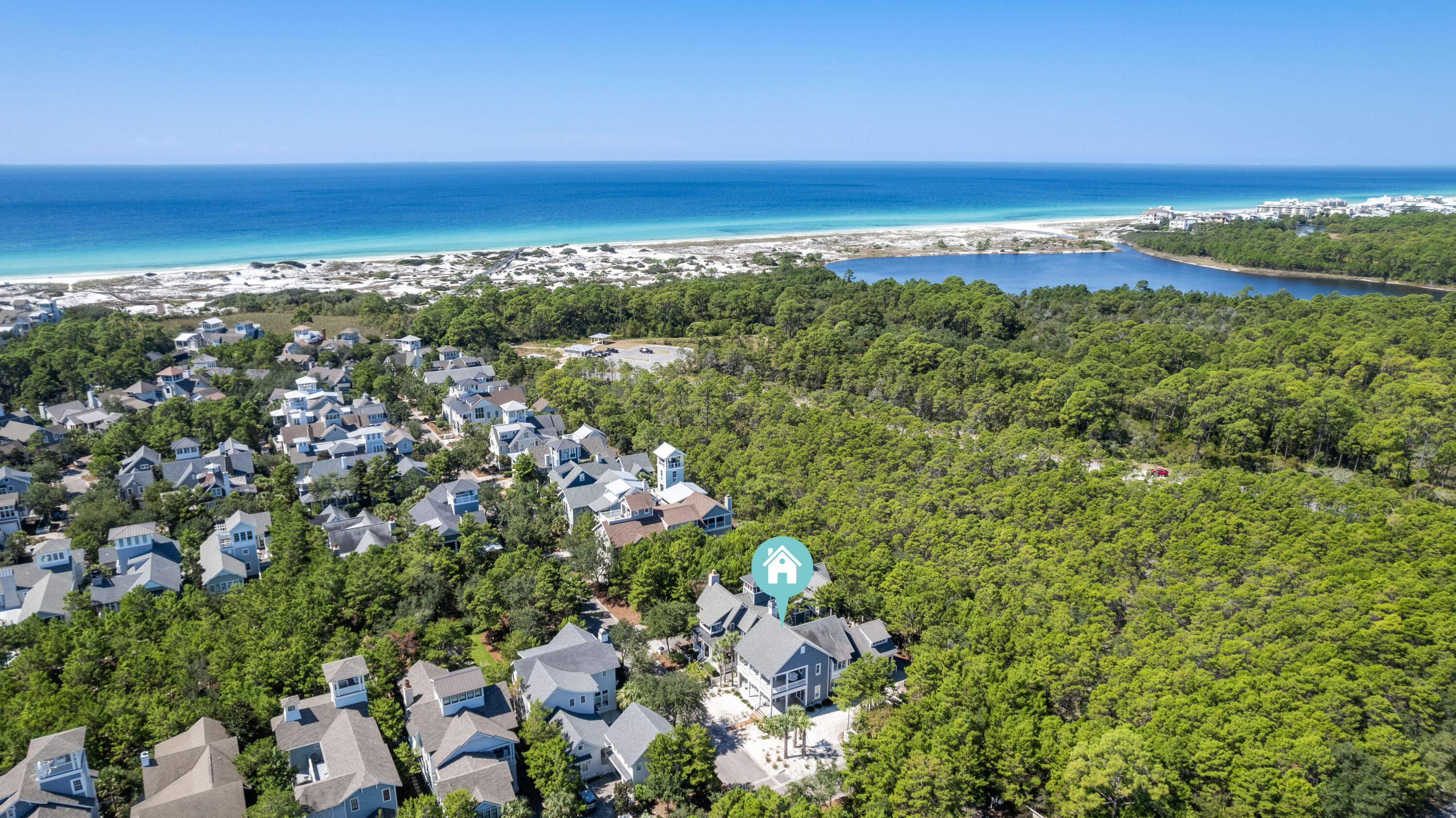 10 Coopersmith Lane Inlet Beach, FL 32461 - Photo 4 of 69 Aerial to Beach and Deer Lake State Park