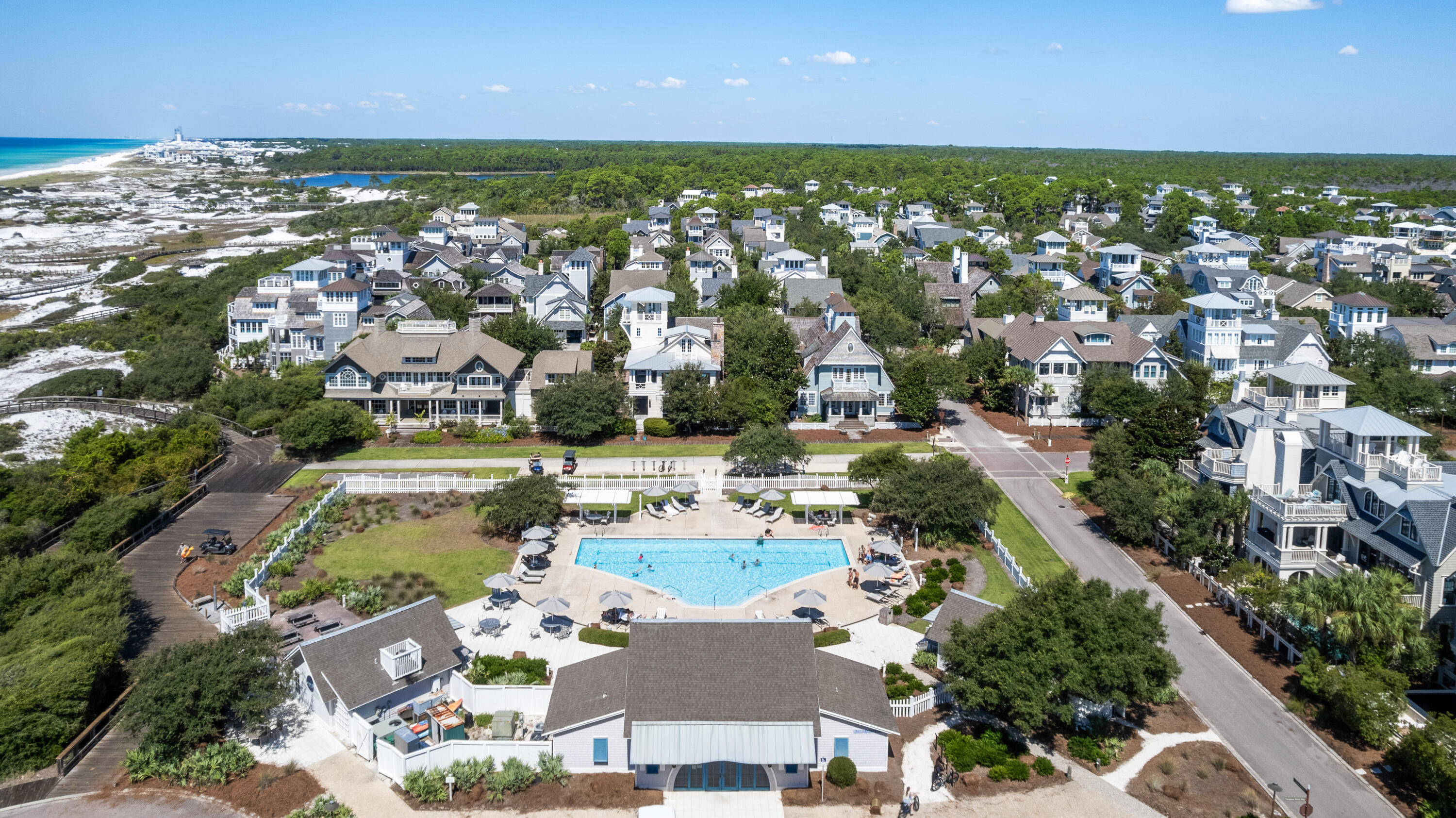 10 Coopersmith Lane Inlet Beach, FL 32461 - Photo 64 of 69 an aerial view of residential houses with outdoor space and river