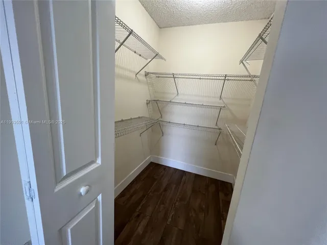 a view of a walk in closet
