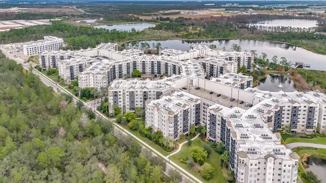 a view of lake with yard