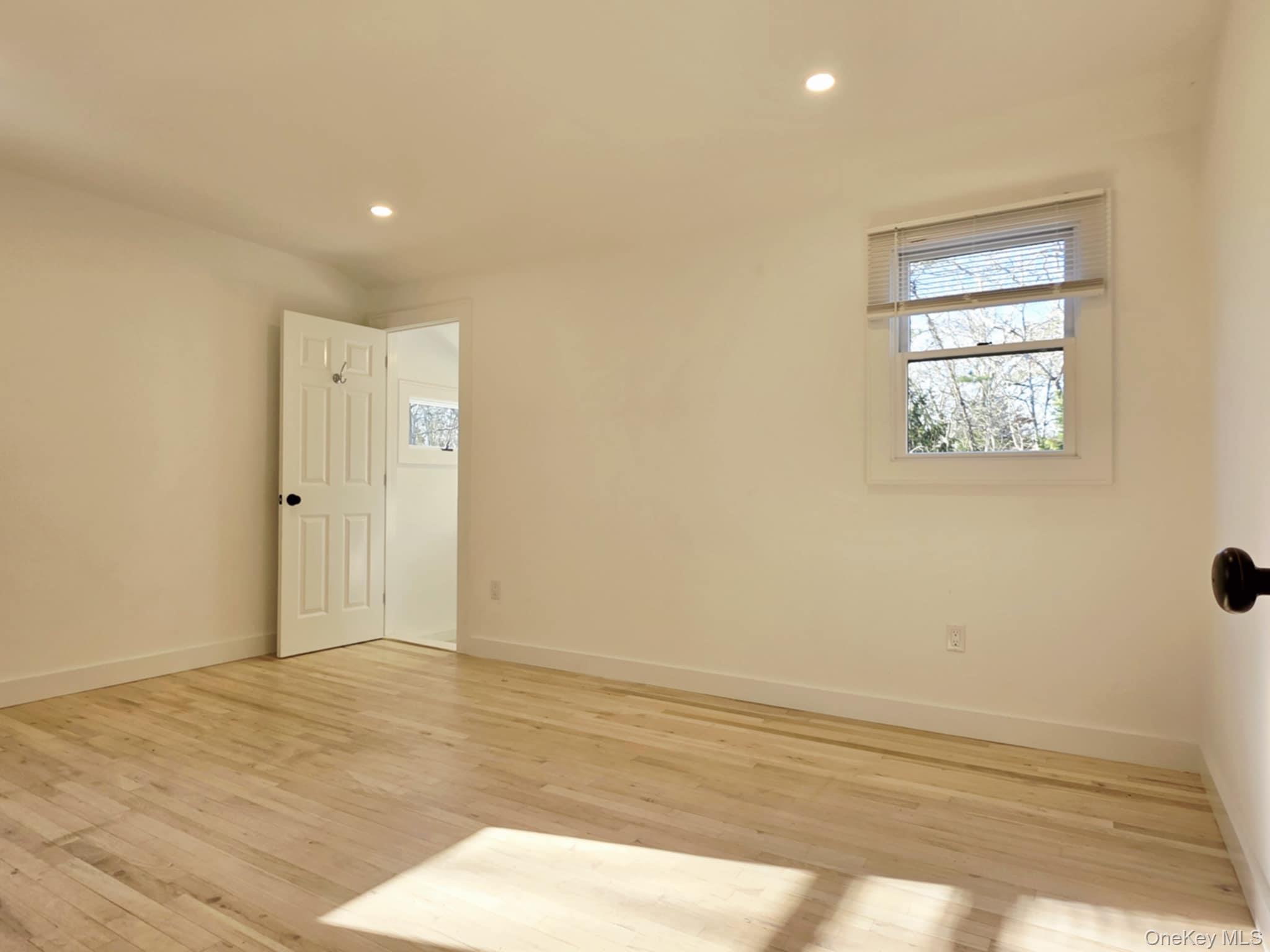 185 Wakeman Road Hampton Bays, NY 11946 - Photo 11 of 14 Spare room featuring healthy amount of natural light, light wood finished floors, and recessed lighting