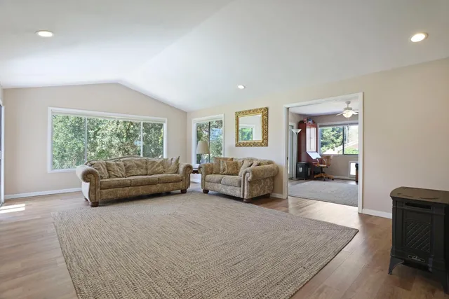 a bedroom with furniture and a couch