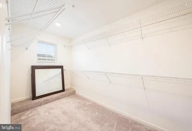 a view of a room with storage