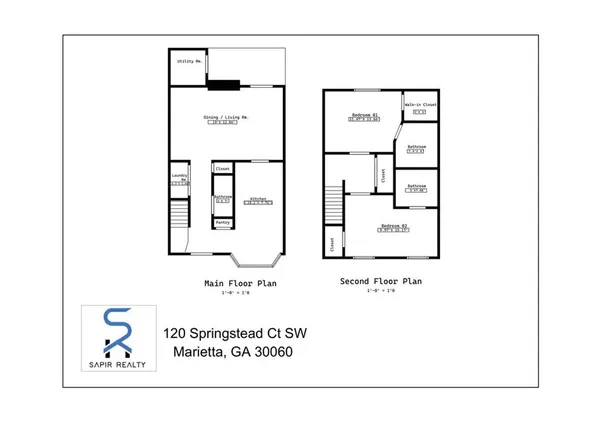 $1,600 | 120 Springstead Court Southwest, Marietta, GA 30060