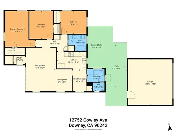 $795,000 | 12752 Cowley Avenue, Downey, CA 90242